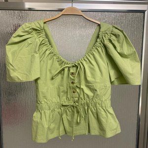 ciao lucia's puff sleeve blouse